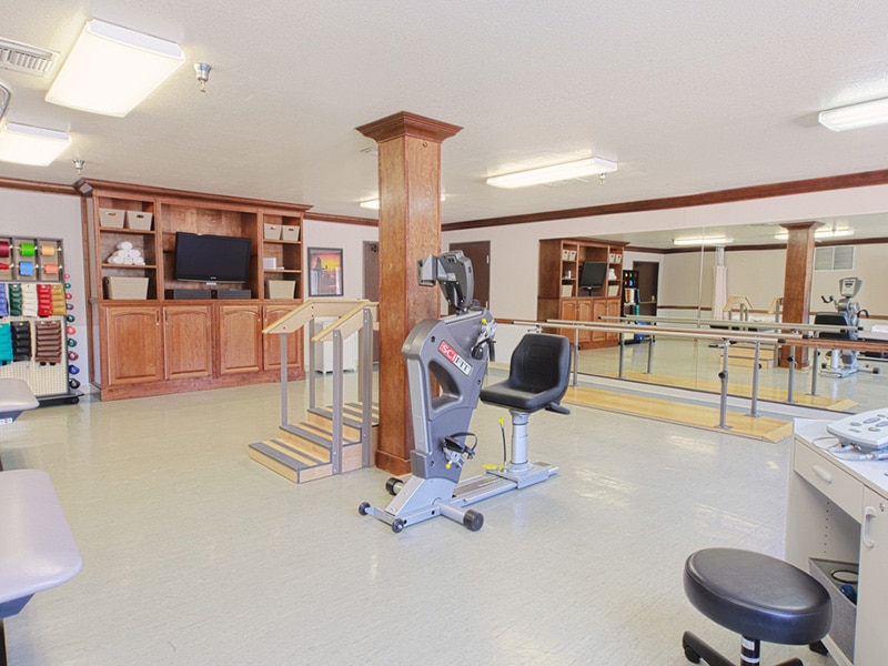 The rehabilitation gym at Auburn Oaks