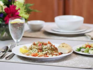 A plate of food at Auburn Oaks